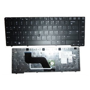 New US Laptop Keyboard Black for HP EliteBook 8440p 8440w 594052-001 SG-34500-XUA, PK1307D3A00 w/point