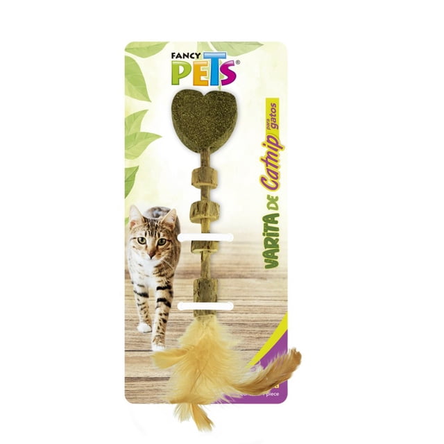 Varita de Catnip con Pluma En Forma de Corazón FANCY PETS