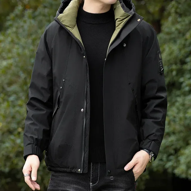 Chaqueta de plumón para hombre, forro de grafeno, 90 % plumón de pato blanco, otoño e invierno, para exteriores, montañismo, ropa de abrigo para parejas