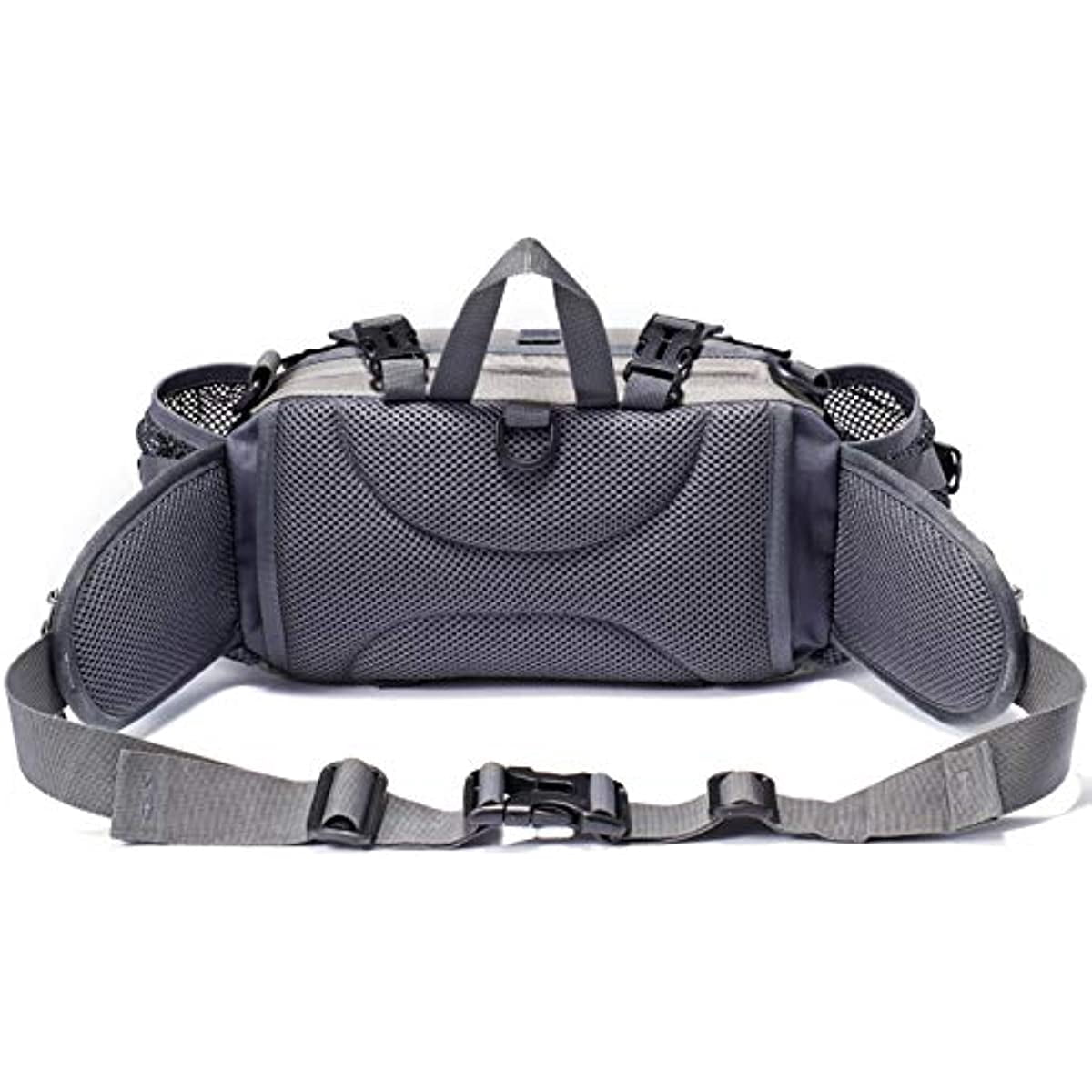 Running Bags for Men Women Outdoor Fanny Pack Waterproof Hiking Camping Biking Waterproof Waist Pack with 2 Water Bottle Holder
