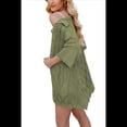 thumbnail image 1 of Suéteres de Verano para Mujer, de Punto , con Cuello Abotonado y Corte Corto. Verde S, 1 of 8