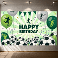 thumbnail image 6 of Soccer Theme Party Banner Balloon Decoration Football Design Event Banner for Birthday Party Kids Celebration Outdoor Event, 6 of 9