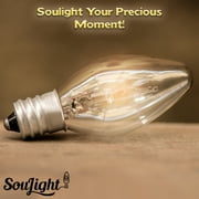 SouLight Incandescent 7W Light Bulbs, (12 Pack)
