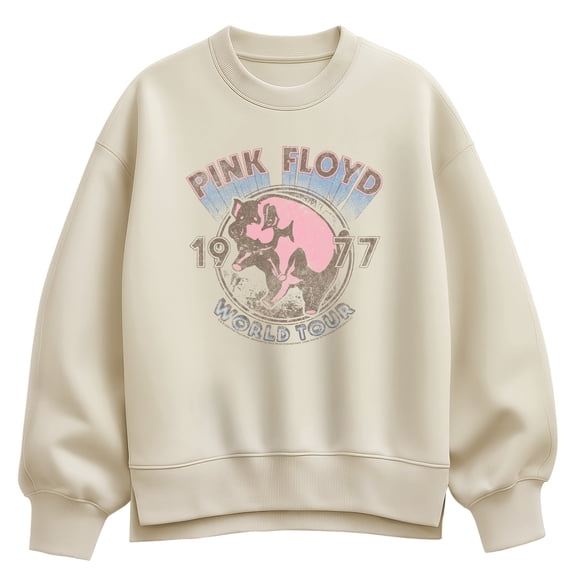 Pink Floyd - World Tour 77 Oversized Fleece Crew Sweatshirt