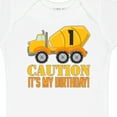 thumbnail image 4 of Inktastic 1st Birthday Construction Truck Cement Mixer Boys or Girls Baby Bodysuit, 4 of 5