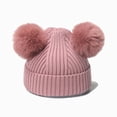 thumbnail image 5 of NOLDARES Toddler Hat Glove Set, Kids Winter Hats Warm Knitted Beanie Mittens Gloves for Baby Girls Boys(M029-Pink), 5 of 7