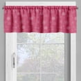 thumbnail image 4 of Ambesonne Winter Valance & Curtain, Gentle Snow Feminine, 55"x24", Pink White, 4 of 6