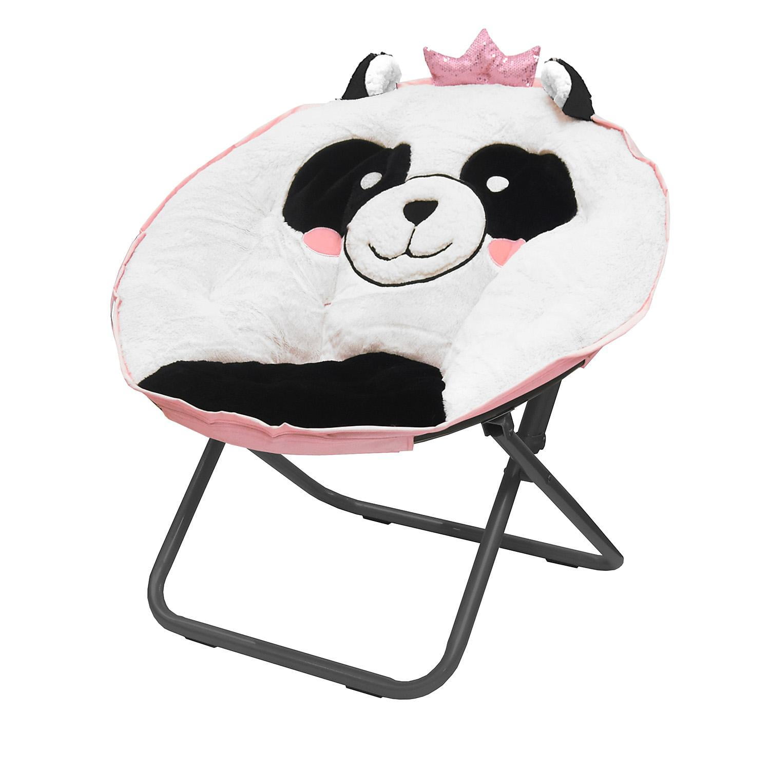 american kids plush animal saucer chair