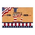 thumbnail image 1 of SIfdSeng Custom Last Name Doormat for 4th of July Patriotic Front Door Welcome Mat with and Design, 1 of 8