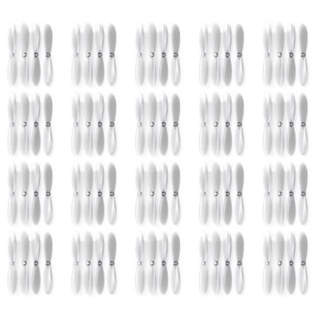 HobbyFlip Clear Propeller Blades Props Transparent Compatible with Extreme Fliers Micro Drone 2.0 20 Pack