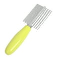 thumbnail image 1 of Miangastore Cat Grooming Comb Yellow Metal Plastic Dander Removal 1Pcs 18X2.2X1.2In, 1 of 8
