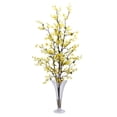 thumbnail image 2 of Nearly Natural Forsythia with Vase Silk Flower Arrangement, 2 of 2