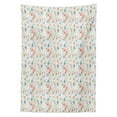 thumbnail image 3 of Ambesonne Birds Tablecloth Rectangular Table Cover, Pigeons Carrying Flowers, 52"x70", Multicolor, 3 of 4