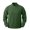 Green, variant on Mens Solid Color Casual Bomber Jackets Long Sleeve Hoodless Outdoor Athletic Jackets with Pockets
