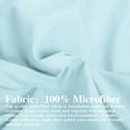 thumbnail image 2 of Ntbay 2 Pack Double Brushed Microfiber Queen Pillow Shams with 2" Flange, Wrinkle, Fade, Stain Resistant Sham, 20"x30", Aqua Blue, 2 of 5