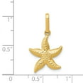 thumbnail image 3 of FB Jewels 14K Yellow Gold Textured Hollow Starfish Pendant, 3 of 3