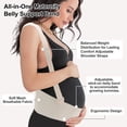 thumbnail image 2 of Unique Bargains Maternity Belly Band with Adjustable Straps 1 Pc Large Apricot, 2 of 7
