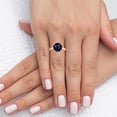 thumbnail image 2 of GemsNY September Birthstone - Traditional Round Blue Sapphire Solitaire Ring (Grade - AA | 2.25cts.), 2 of 4