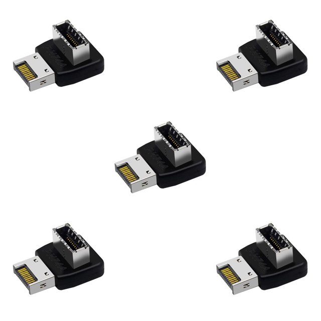 Methold Adaptador USB3.1 Tipo-E Convertidor de a de 90 grados Tipo de escritorio 1 Typ 1 5Conjunto