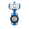 thumbnail image 3 of UNOX Pneumatic Actuated Butterfly Valve Wafer Type DN300 (12") Double Acting 230 PSI (16 Bar), Iron Disc with GGG-40.3 Sfero Casting Body - EPDM Seat for Water Air, 3 of 7