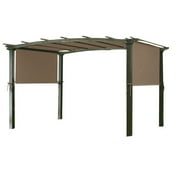 Garden Winds Universal Replacement Canopy Top for Pergola Structures, Nutmeg, Riplock 350