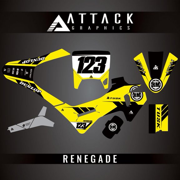 Attack Graphics Custom Renegade Complete Bike Graphics Kit for Husqvarna EE 2 2025