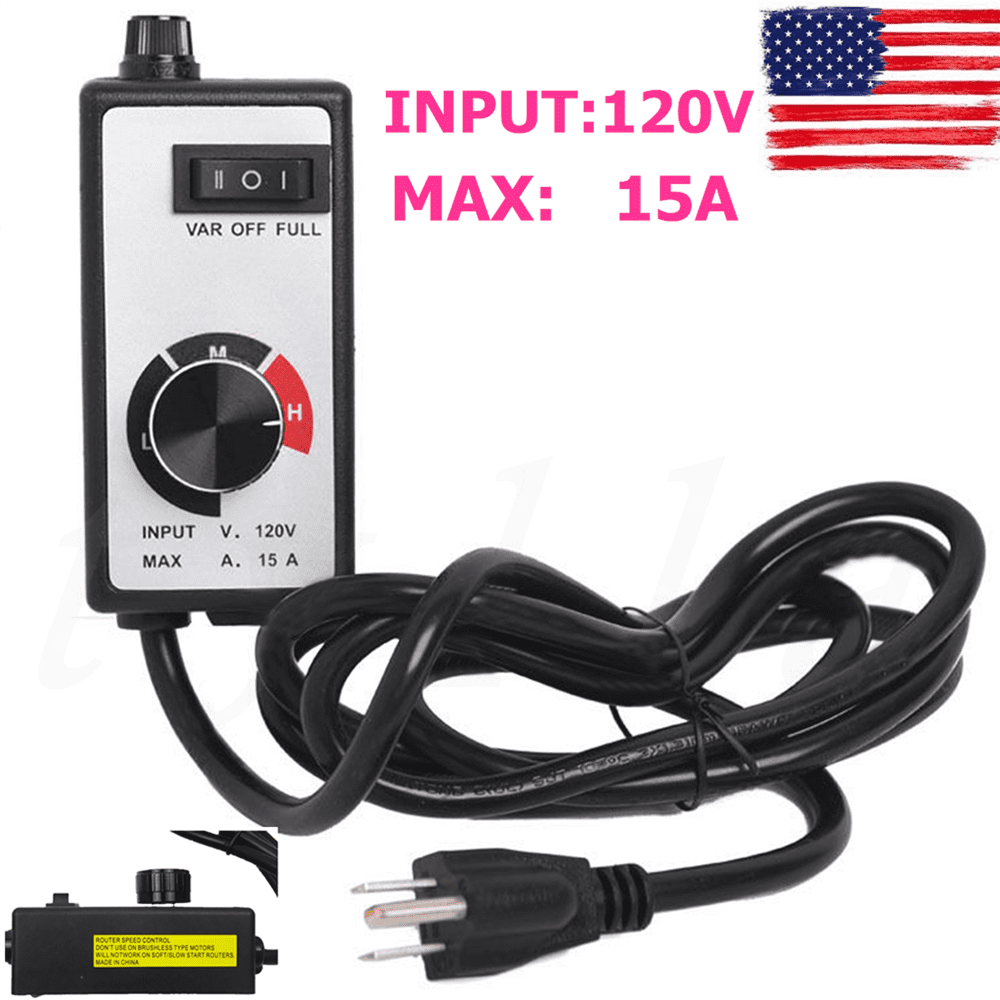 Variable Speed Controller Fit for Router Fan Electric Motor Rheostat AC