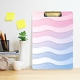 thumbnail image 2 of FORMRS Acrylic Clipboard with Low Profile Clip Standard A4 Letter Size, 12.5" x 9", Light Blue Gradient, 2 of 8