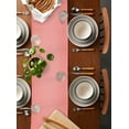 thumbnail image 5 of Table Runners 60 Inches Long Dress Scarves, Chritsmas Tree Lights Farmhouse Kitchen/Dining Table Runner, Small Coffee Tablerunners, Pink Xmas New Year Holiday 13x60 Inch, 5 of 7