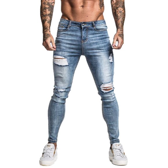 Men S Ripped Skinny Jeans