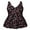 Cherry, variant on Women's Plus Size Ruched One Piece Swimdress Tummy Control Floral Skirted Swimsuit Bathing Suit