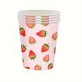 thumbnail image 5 of Antqov Strawberry Party Theme Tableware Set Disposable Decorative Tableware Paper Set, Home Accessories, 5 of 5
