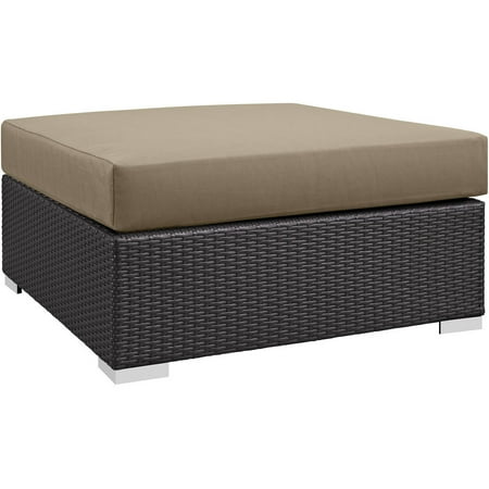 Modway Convene Outdoor Patio Large Square Ottoman, Multiple Colors