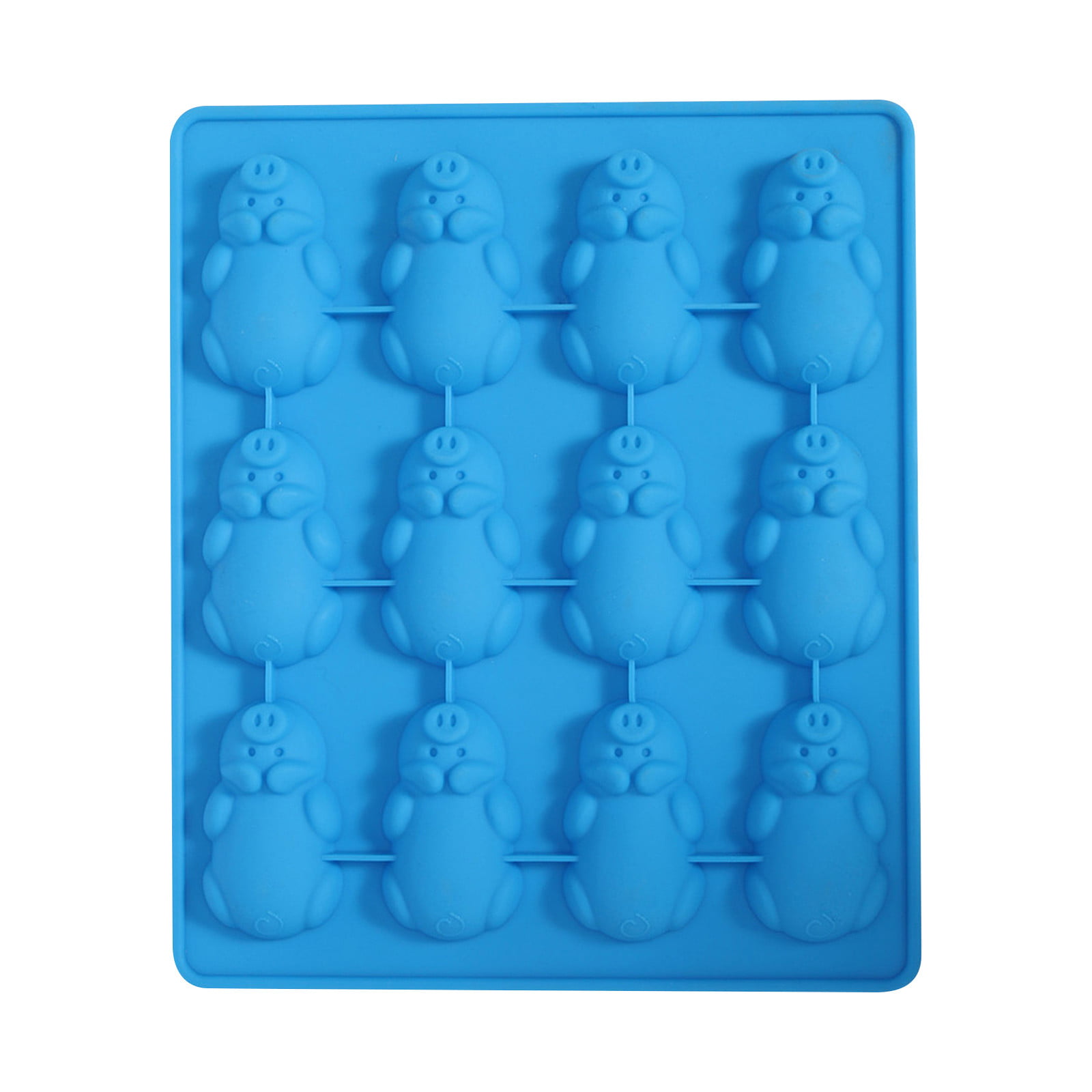 16 holes Pig Silicone Mould Mold Chocolate Candy Gummy Maker Ice Jelly Tray 
