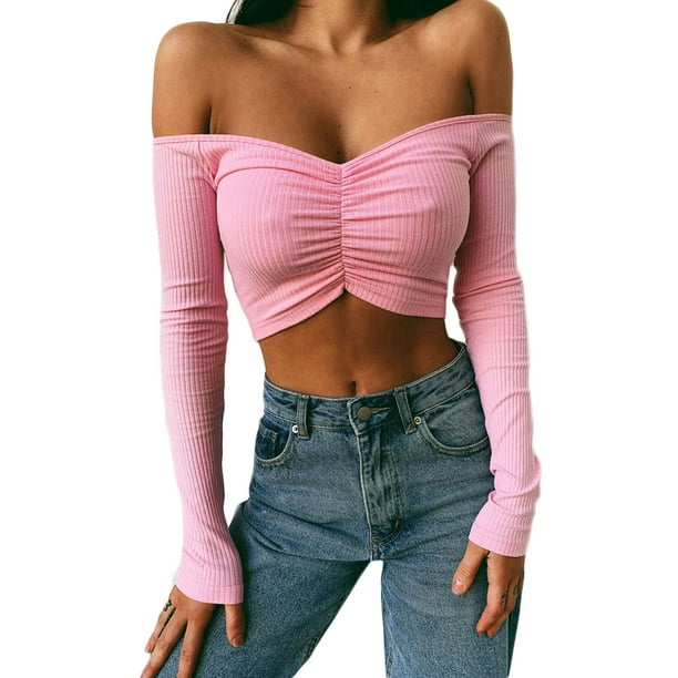 how to make a long sleeve shirt off the shoulder