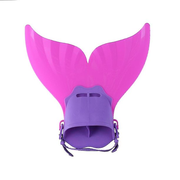 Pink Aletas de aleta de sirena para niños para nadar para niñas natación ajustable para niños pequeños natación Monofin