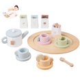 thumbnail image 4 of Wooden Children Play House Toy Early DIY Teapot Kitchen Playing Set Household Game Set Simulation Set Tea Tea Toys Education Toy, 4 of 9