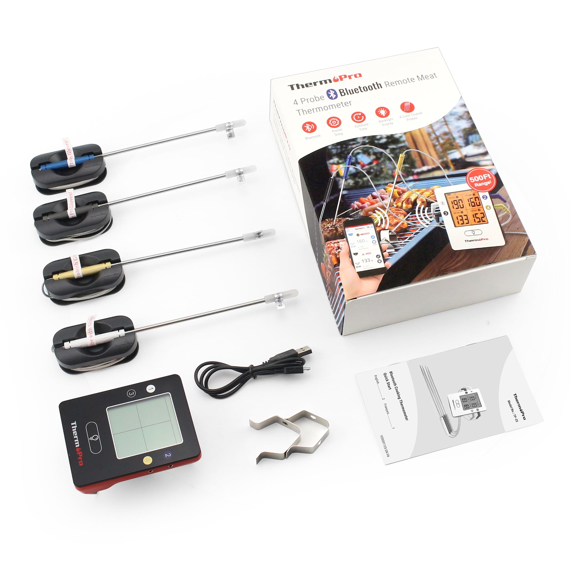 ThermoPro TP25W Bluetooth Meat Thermometer with 650FT