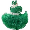 thumbnail image 3 of Jenniferwu G589E Infant Toddler Baby Newborn Little Girl's Pageant Party Birthday Dress 18-24Months Green, 3 of 7