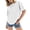 White, variant on CHENge Womens T-Shirts Cotton Crew Neck Half Sleeve Classic Comfy Tops for Women 2026 Color Block Womens Tops Summer T Shirts Causal Fashion Basic Tee