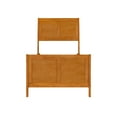 thumbnail image 6 of Portland Twin Wood Foundation Bed Frame with Matching Footboard Light Toffee, 6 of 9