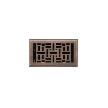 

Signature Hardware 941731-4-8 Baudot Steel Floor Register - Copper