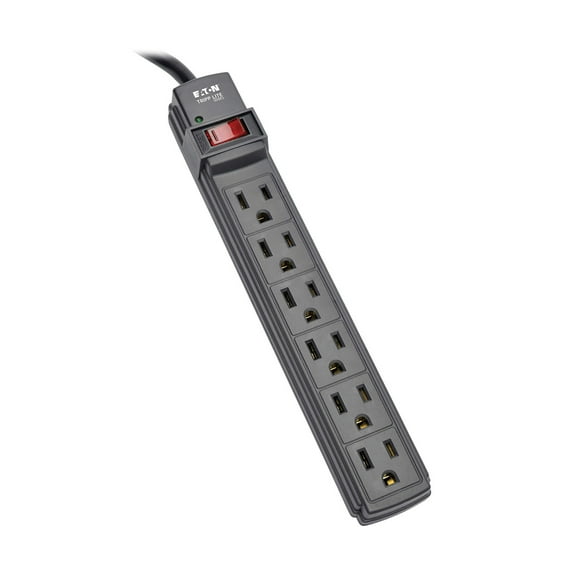 Tripp Lite PS66B Power It! 6-Outlet Power Strip, 6ft Cord