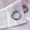 thumbnail image 2 of BalsaCircle 52" x 108" White Lavender Faux Linen Sheer Stripe Curtains Drapes Panels Window Treatments, 2 of 4