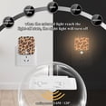 thumbnail image 4 of Yayeee LED Night Lights with Motion Detectors Auto Dusk to Dawn Light Sensors, 2 Pack, Leopard Pattern, 4 of 7