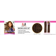 Bobbi Boss Synthetic Hair Crochet Braids African Roots Braid Collection Micro Locs 18 (4 - Pack, 2)