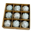 thumbnail image 2 of 9 adornos de bolas de Navidad, adornos de Navidad colgantes para árboles de Navidad, pequeños colgantes de Navidad para celebraciones, bodas, hogares, azul claro, 2 of 10