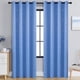 thumbnail image 5 of Cortinas opacas (1 unidad) paneles de cortina con aislamiento térmico tela que bloquea la luz y protege del sol con ojales en la parte superior para sala de estar o dormitorio, 5 of 8