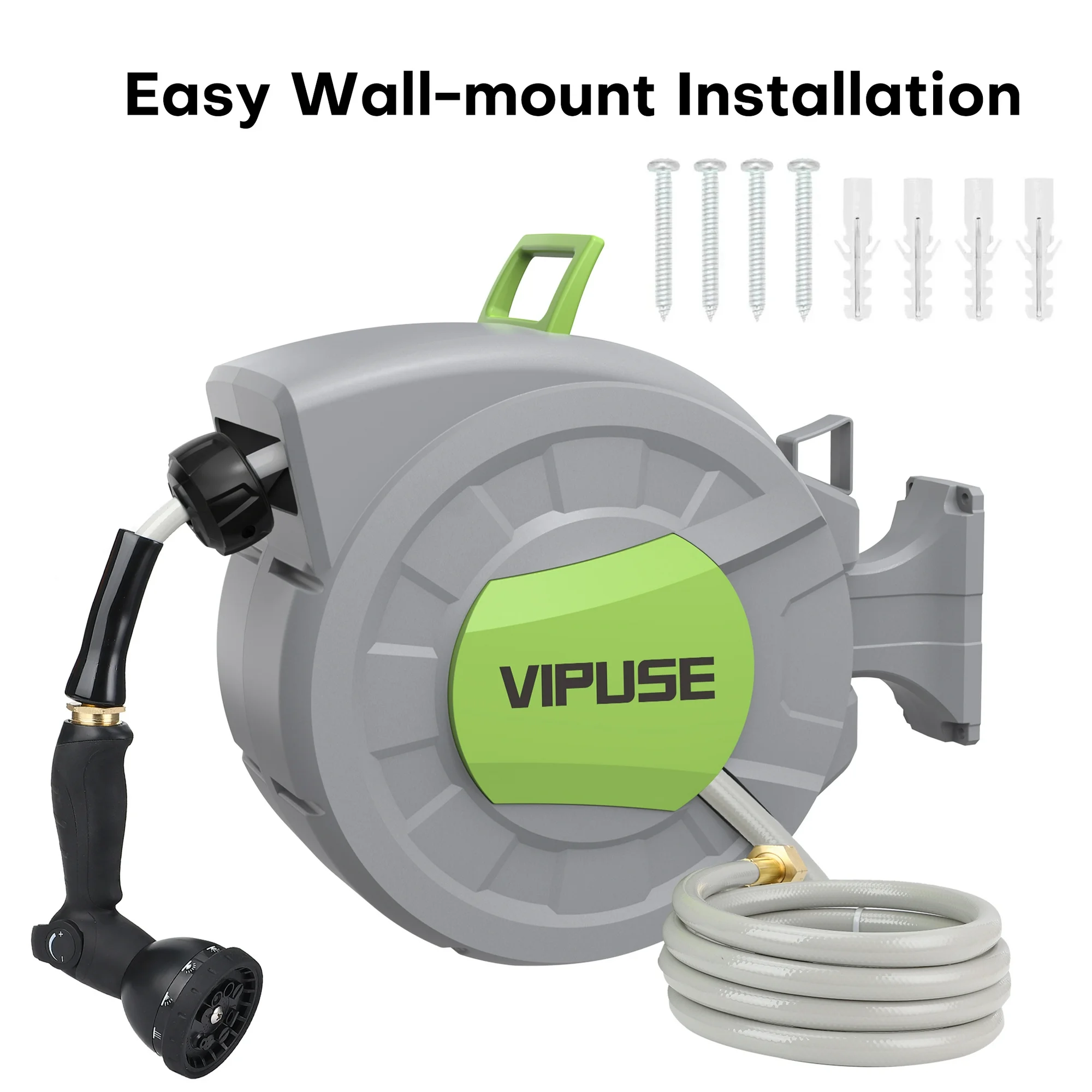 Vipuse Retractable Garden Hose Reel, 100 ft photo 8