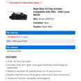 thumbnail image 2 of Right Main Air Flap Actuator - Compatible with 2004 - 2006 RX330 2005, 2 of 2